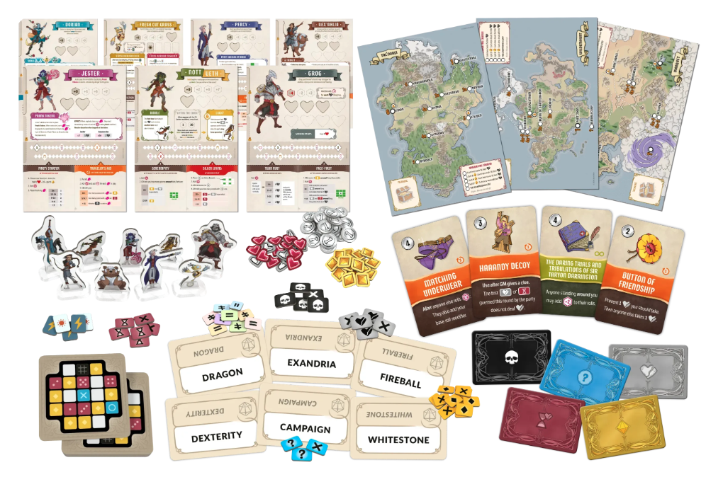 Codenames Critical Role Adventures Components
