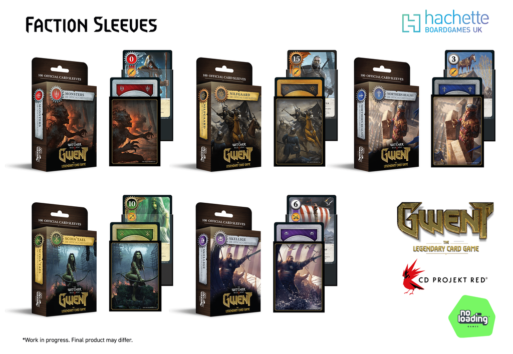 Gwent: Faction Sleeves (5 Packs) box view
